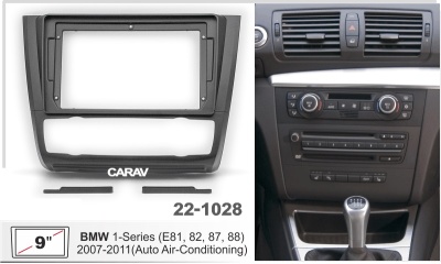 BMW 1-Series (E81,82, 87, 88) 2007-2011 (с климат контролем), 9", арт. 22-1028