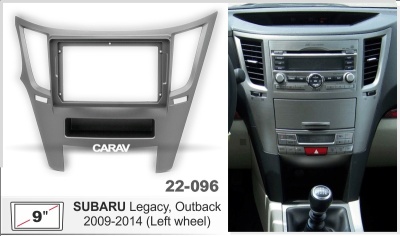 Автомагнитола Subaru Legacy, Outback 2009-2014, (ASC-09MB 2/32, 22-096, WS-MTNS01) 9", серия MB, арт.: SUB904M 2/32