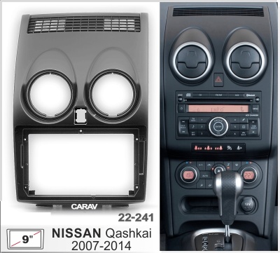Автомагнитола Nissan Qashqai J10E 2006-2013, (ASC-09MB 2/32, 22-241, WS-MTNS02) 9", серия MB, арт.: NIS901MB 2/32