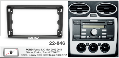Автомагнитола Ford Focus II 2005-2011,C-Max,S-Max,Transit,Kuga (ASC-09MB8 2/32, 22-046, WS-MTFR04) 9", серия MB, арт.FRD906MB8 2/32