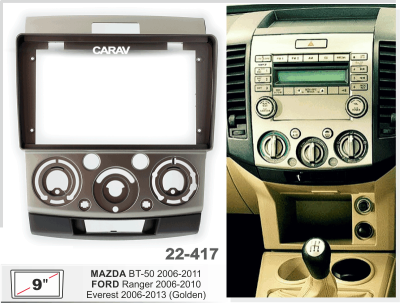 Автомагнитола Mazda BT-50, 2006-2011, (ASC-09MB 2/32, 22-417,WS-MTMZ03) 9", серия MB, арт.MZD906MB 2/32