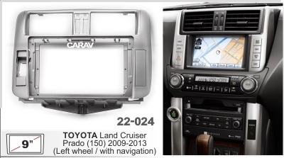 Автомагнитола Toyota LC Prado (150) 2009-2013, (ASC-09MB8 2/32, 22-024, WS-MTTY06) 9", серия MB, арт.TOY903MB8 2/32