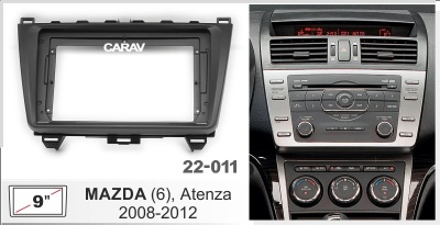 Автомагнитола Mazda(6), Atenza 2008-2012,(ASC-09MB 6/128, 22-011,WS-MTMZ03) 9", серия MB, арт.MZD901MB 6/128