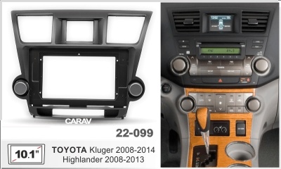 Автомагнитола Toyota Highlander 2008-2013, (ASC-10MB 3/32, 22-099, WS-MTTY06), 10", серия MB, арт.TOY111MB 3/32