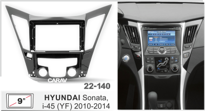 Автомагнитола Hyundai Sonata, i-45 (YF) 2010-2014 (ASC-09MB8 2/32, 22-140, WS-MTKI08) 9", серия MB, арт.HYD906MB8 2/32