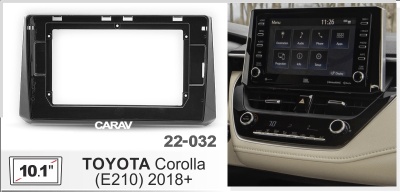 Toyota Corolla (E210) 2018+, 10", арт. 22-032