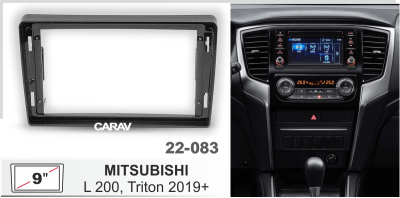 Mitsubishi L200, Triton 2019+, 9", арт. 22-083