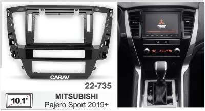 Автомагнитола Mitsubishi Pajero Sport 2019+, (ASC-10MB 3/32, 22-735, WS-MTMT12), 10",серия MB, арт.MSB106MB 3/32