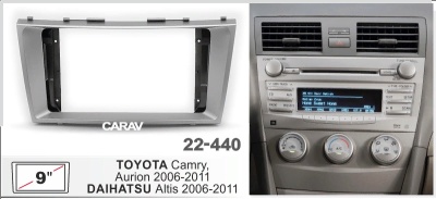 Автомагнитола Toyota Camry, Aurion 2006-2011 (Кондиционер) (ASC-09MB 2/32, 22-440, WS-MTTY06) 9", серия MB, арт.:TOY908MB 2/32
