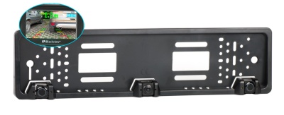 Рамка номерного знака с видеокамерой заднего вида и 2 парктрониками код EULPVPS-B