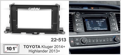 Автомагнитола Toyota Highlander 2013+, (ASC-10MB 2/32, 22-513, WS-MTTY06) 10", серия MB, арт.:TOY106MB 2/32