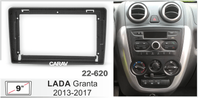 Автомагнитола Lada Granta 2013-2017, Kalina 2013+ (ASC-09MB8 2/32, 22-620, WS-MTUN01), 9", серия MB, арт. LAD903MB8 2/32