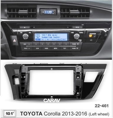 Toyota Corolla E160, 2013-2016, (TOY103Y/AYCRLG015), 10", арт. 22-461