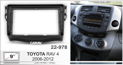 Автомагнитола Toyota RAV4 2006-2012, (ASC-09MB 2/32, 22-978, WS-MTTY06) 9", серия MB, арт.:TOY906MB 2/32