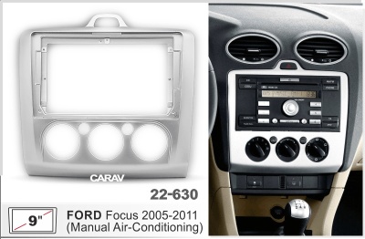 Автомагнитола Ford Focus II 2005-2011 кондиц., (ASC-09BM 6/128, 22-630, WS-MTFR04), 9", серия MB, арт.FRD902MB 6/128