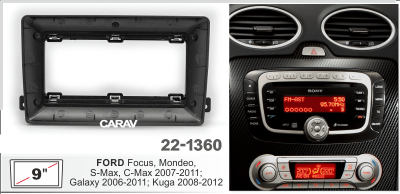 Ford Focus II, Mondeo, S-Max, C-Max 2007-2011; Galaxy II 2006-2011; Kuga 2008-2012, 9", арт.22-1360