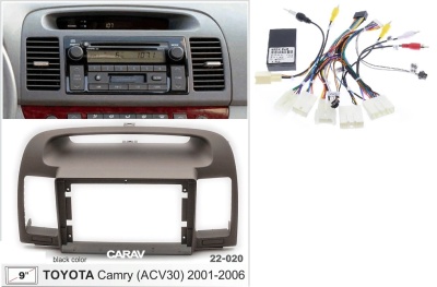 Автомагнитола Toyota Camry (ACV30) 2001-2006, (ASC-09MB 2/32, 22-020, WS-MTTY06) 9", серия MB, арт.:TOY907MB 2/32