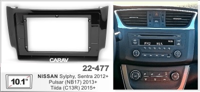 Автомагнитола Nissan Sentra 2012+, Tiida (C13R) (ASC-10MB8 2/32, 22-477, WS-MTNS04) 10", серия MB, арт.NIS104MB8 2/32