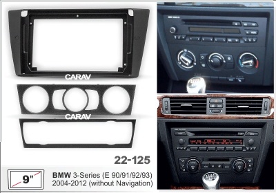 Автомагнитола BMW 3-Series (E90/91/92/93) 2004-2012 (без навигации),(AC-09MB 6/128, 22-125, WS-MTBW02), 9", серия MB, арт.BMW903MB 6/128