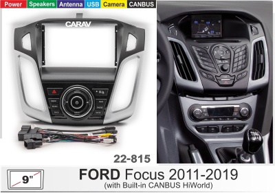 Автомагнитола Ford Focus III 2011+, (ASC-09MB 3/32, 22-815 (22-645WM), WS-MTFR08), 9", серия MB, арт.FRD905BM 3/32 тип2