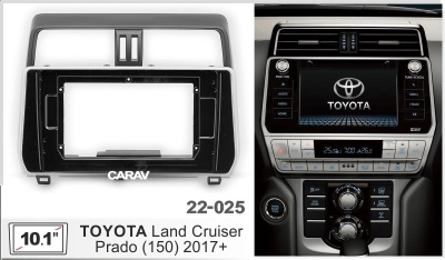 Toyota Land Cruiser Prado (150) 2017+, 10", арт. 22-025